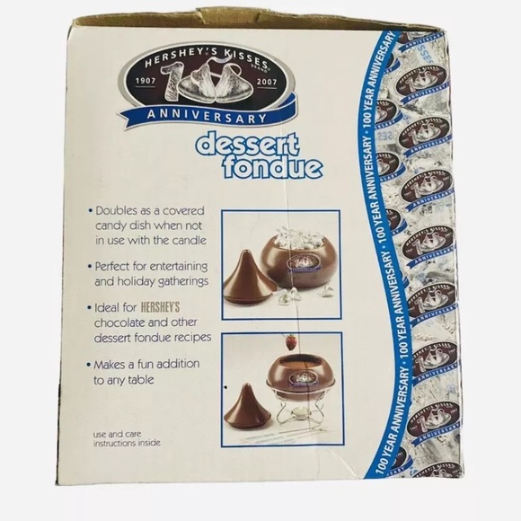 Hershey's Kisses Ceramic Fondue Set for 4 New - Picture 5 of 10